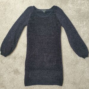 Cynthia Rowley Black Chenille Sweater Dress Size Small